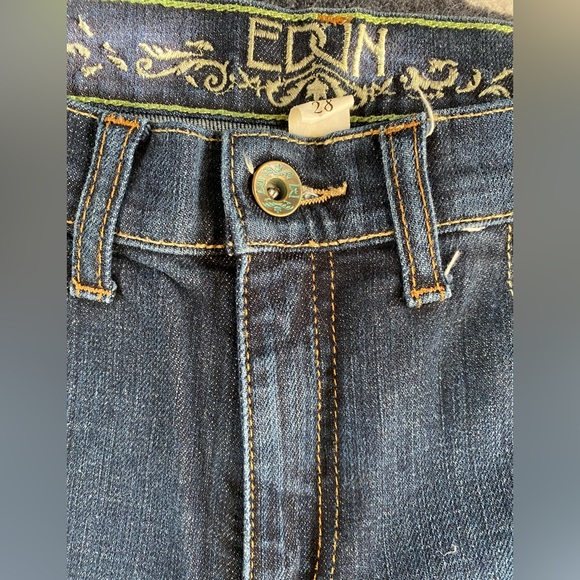 Edun Medium Wash Flare Jeans - Picture 8 of 14